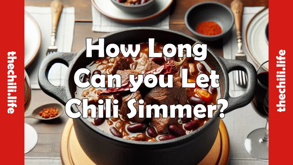 how long to simmer chili tutorial