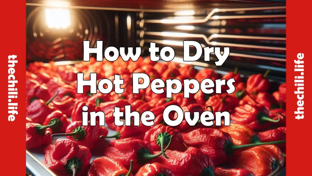 how to dry chile peppers in the oven